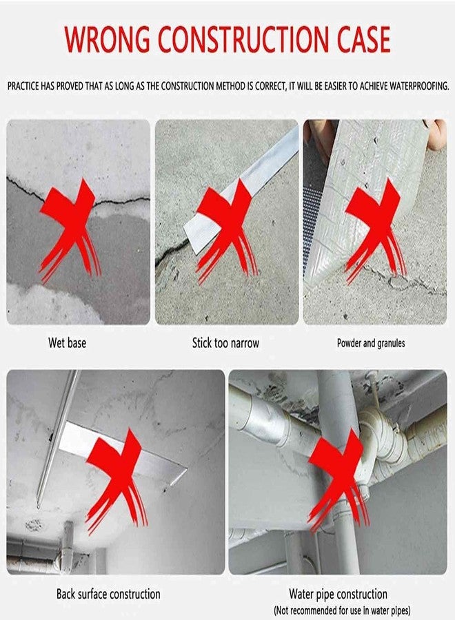 Honexa Aluminium Foil Tape Waterproof Tape External Aluminium Foil Suitable for Roof Leak, Surface Crack, Window Sill Gap, Pipe Rupture, Sealing,Home (5 METER) (2 INCH) - Image 5